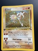 Pokémon Kicklee 7/62 – Fossile – 1ère Édition – Holo