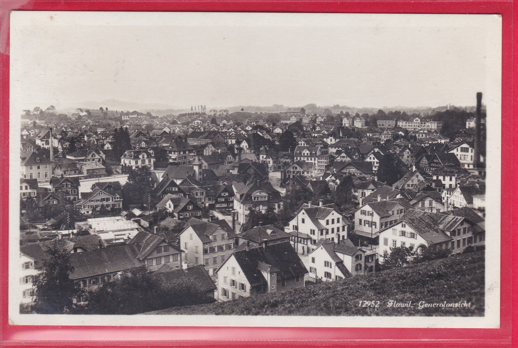 Cartes postales: FLAWIL, GENERALANSICHT, – D'occasion à Oberrieden par Gebirgsstelze