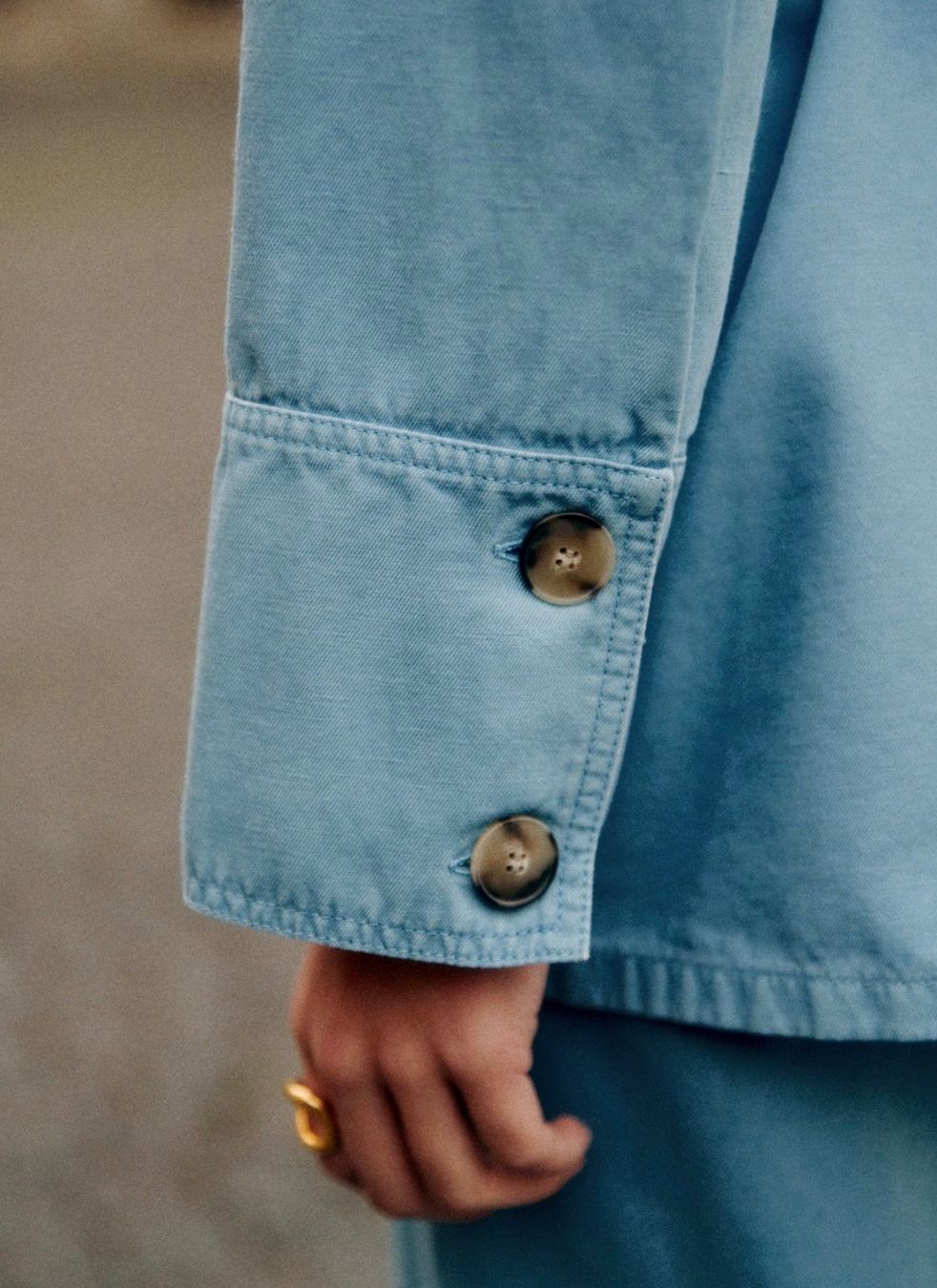 Sezane Jacken: Sezane - Jacke Marena Damen Hellblau Gr. 34 – Gebraucht aus Zürich von lel_m7wy 3