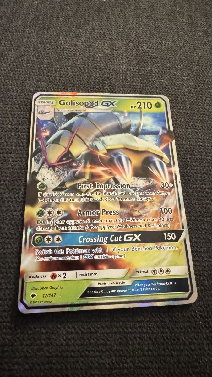 Pokémon Carte collezionabili: Pokemon Karte: Golisopod GX – Nuovo (secondo la descrizione) da Dietlikon venduto da abd_7qwy 5