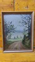 Gemälde A. Peier, gerahmt auf Holzplatte (L6)
