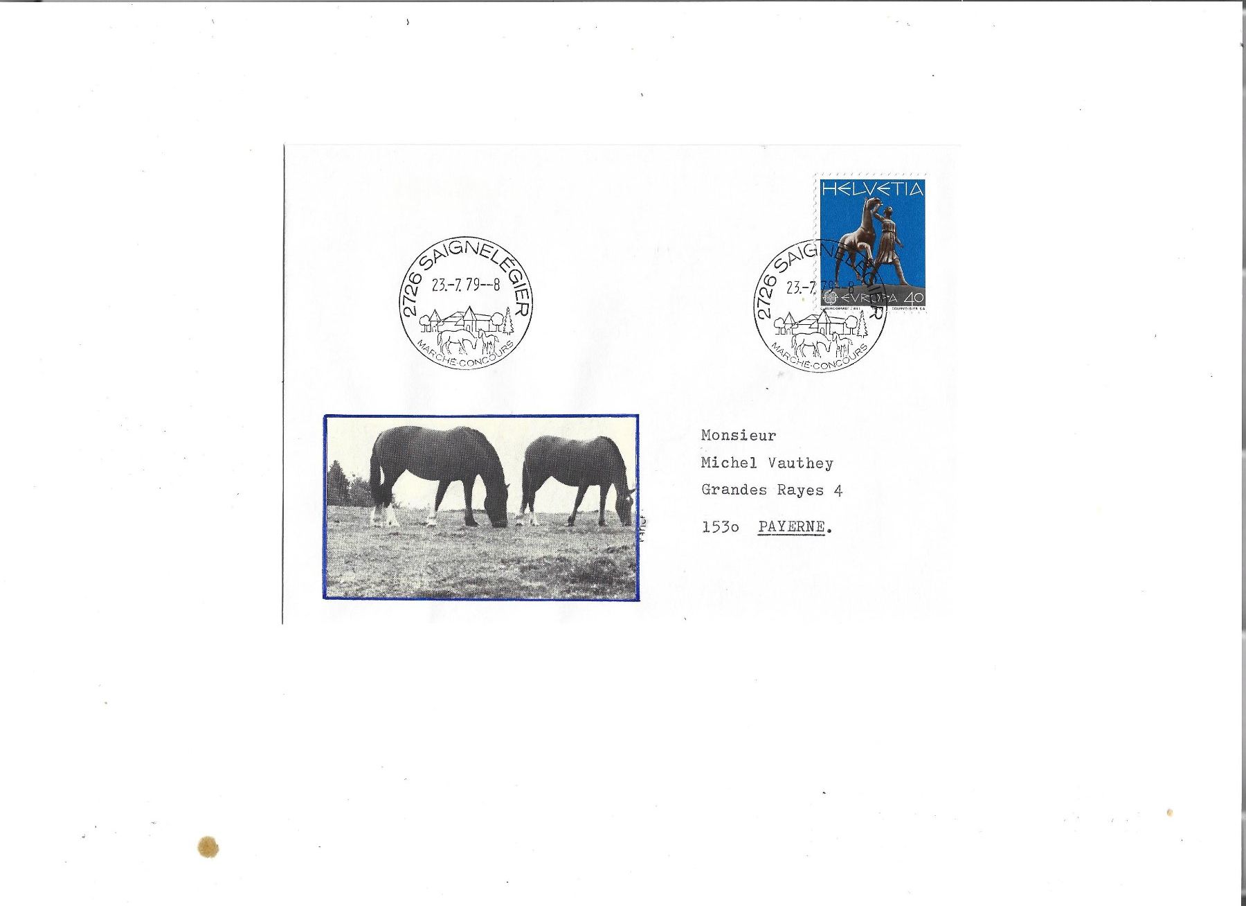 Tutti i francobolli: lettre philatélique, Briefmarkenbrief – Usato da Delemont venduto da toutdubon11 3
