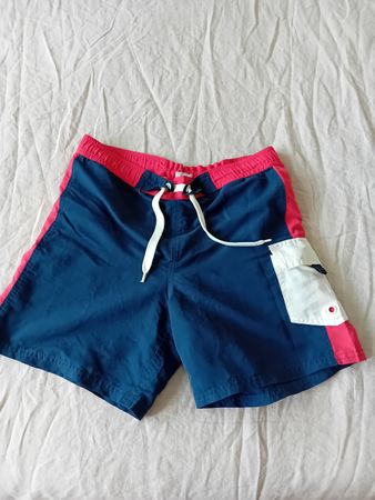 Badeshorts für Jungen, blau & rot, Größe 174