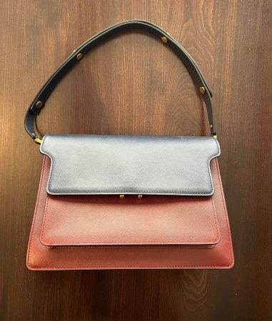 MARNI Trunk Large, bordeaux/bleu
