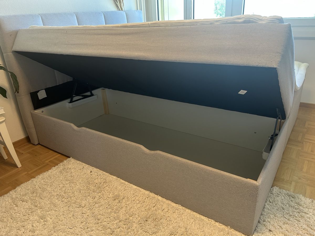 Letti: Boxspringbett mit viel Stauraum, 180x210 cm – Usato da Aesch LU venduto da lau_l8vd 1