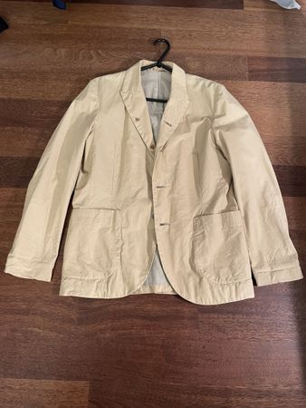 ARTE POVERA Jacket Blazer Cotton Linen Beige / Vintage Japan