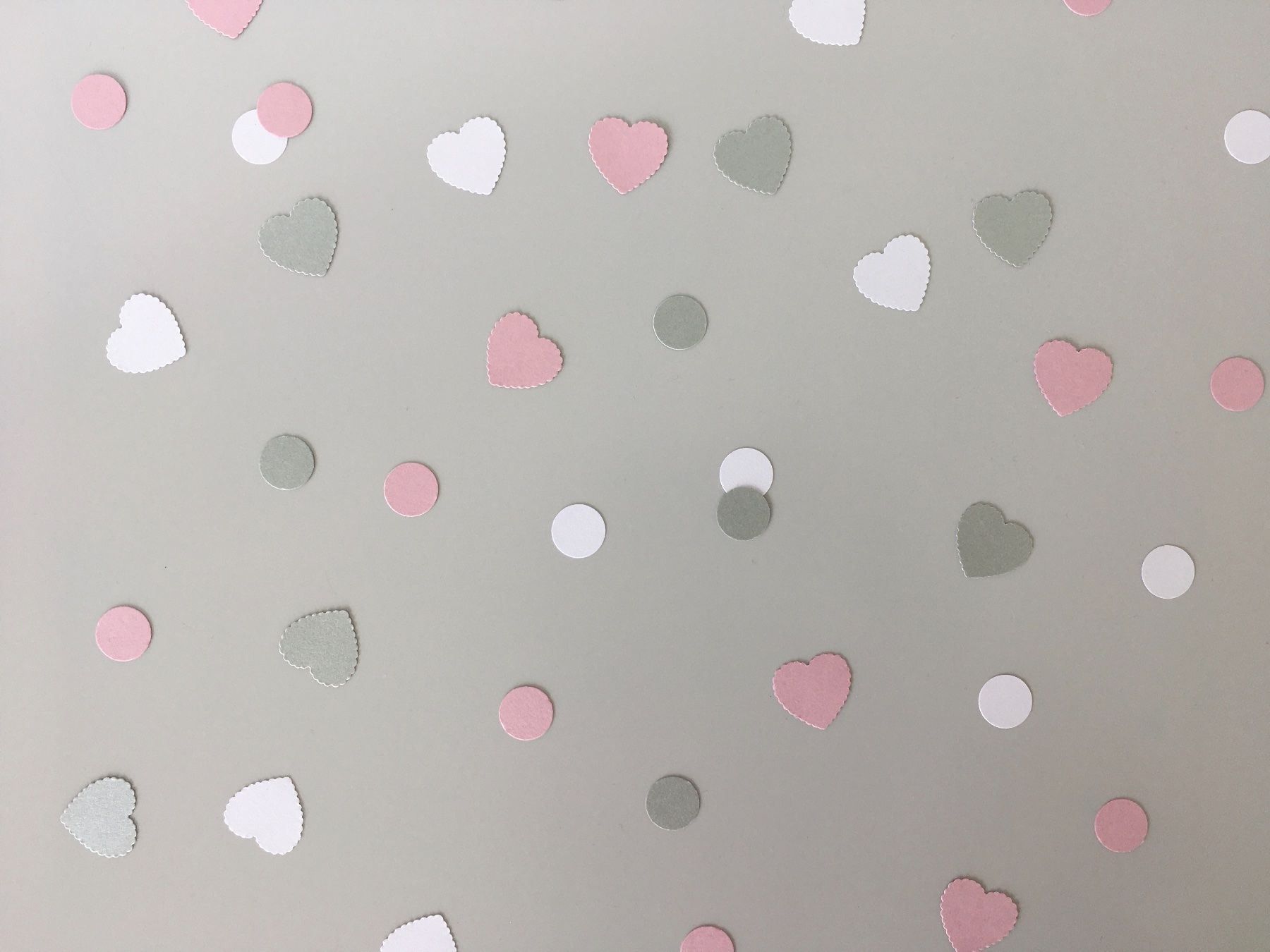 Tutte le decorazioni: Konfetti Blush - Weiss - Silber HerzRund – Nuovo e nell'imballaggio originale da Zollikofen venduto da poppala 2