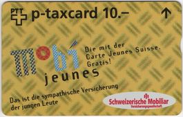 10 CHF Schweizerische Mobiliar Mobi jeunes - Kunden Taxcard