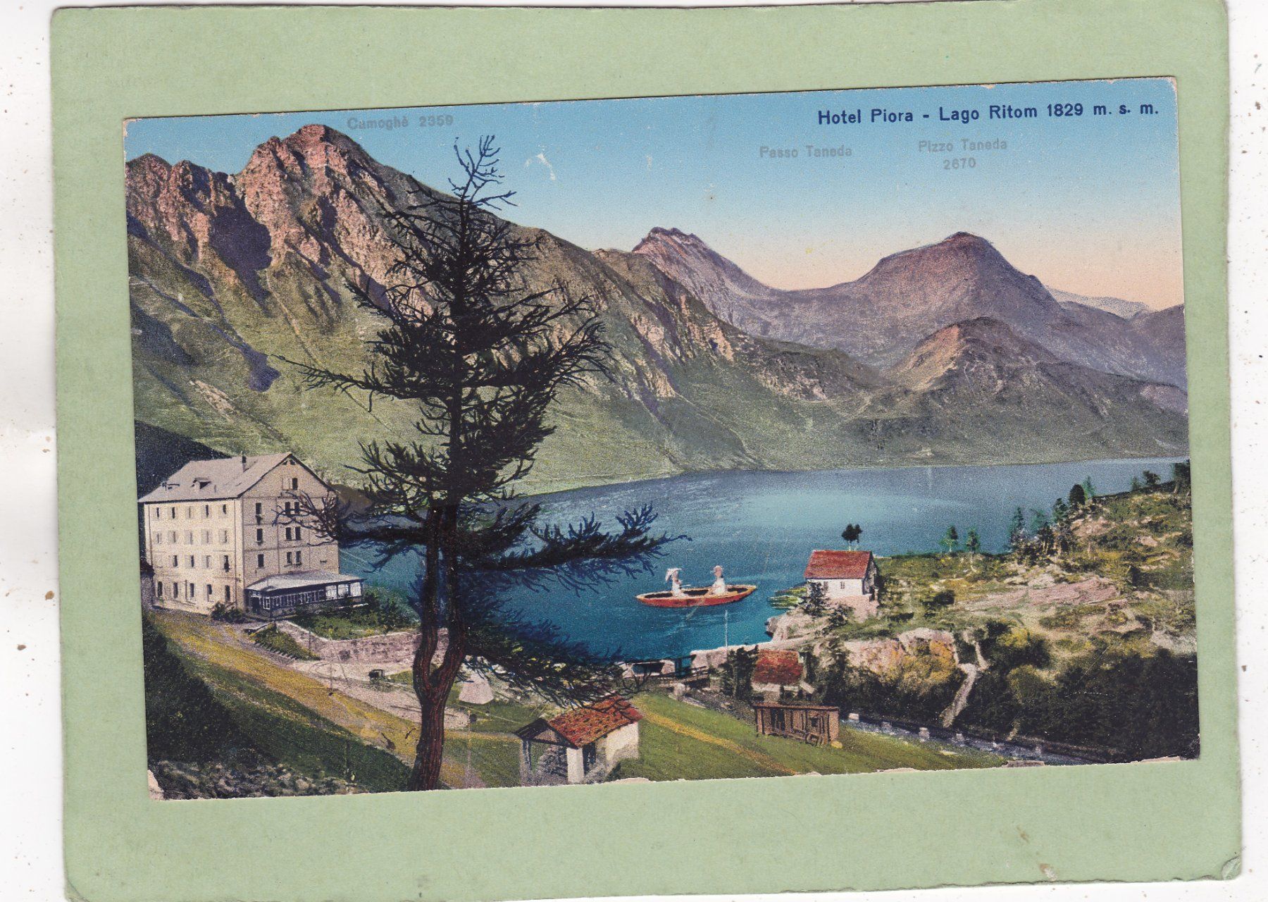 Cartoline postali: Hotel Piora Lago Ritom 1921 – Usato da Herisau venduto da Lisegrat2008
