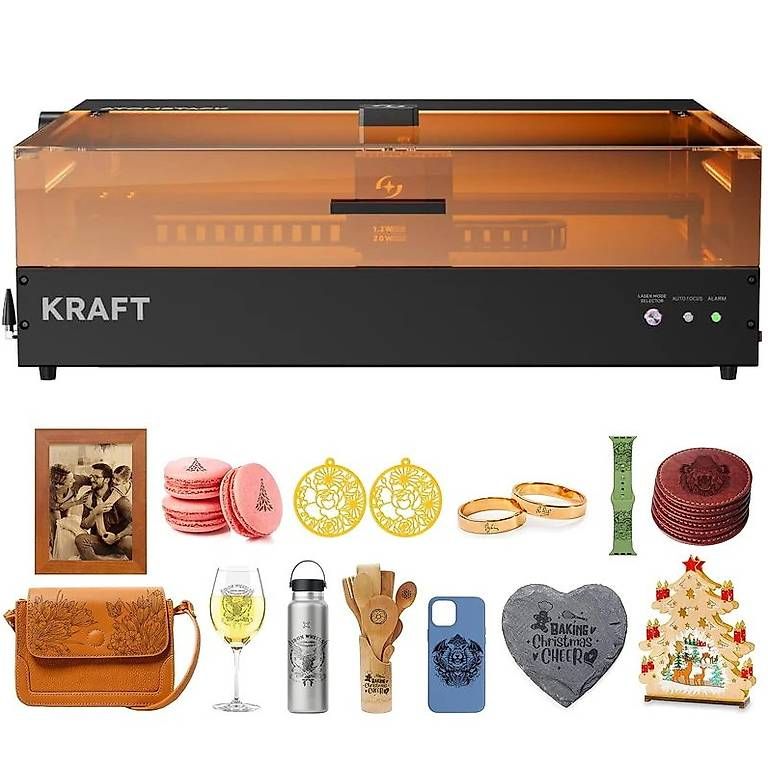 Atomstack Tutte le macchine: Atomstack Kraft Dual-Lasergravier 20W blaue Diode + 1,2W IR – Nuovo e nell'imballaggio originale da Malans GR venduto da BUYBEST-Schweiz