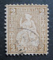 Sitzende Helvetia 37a gestempelt