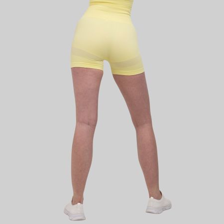 Sport Shorts Damen Seamless High Waist Yoga Korallen Rot L
