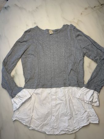 Zebra Pullover Grau - Grösse L