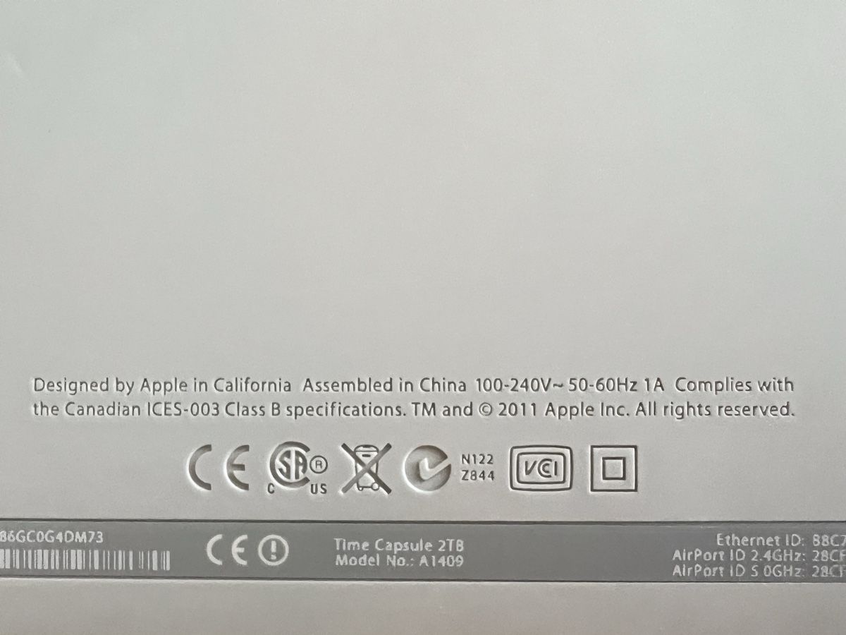 Apple Modem & Router: Apple Time Capsule 2TB A1409 – Usato da Unterengstringen venduto da Sehr1986 3
