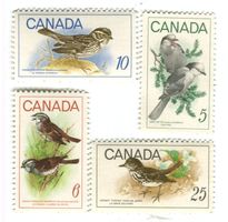 Briefmarken "Vögel". Kanada.