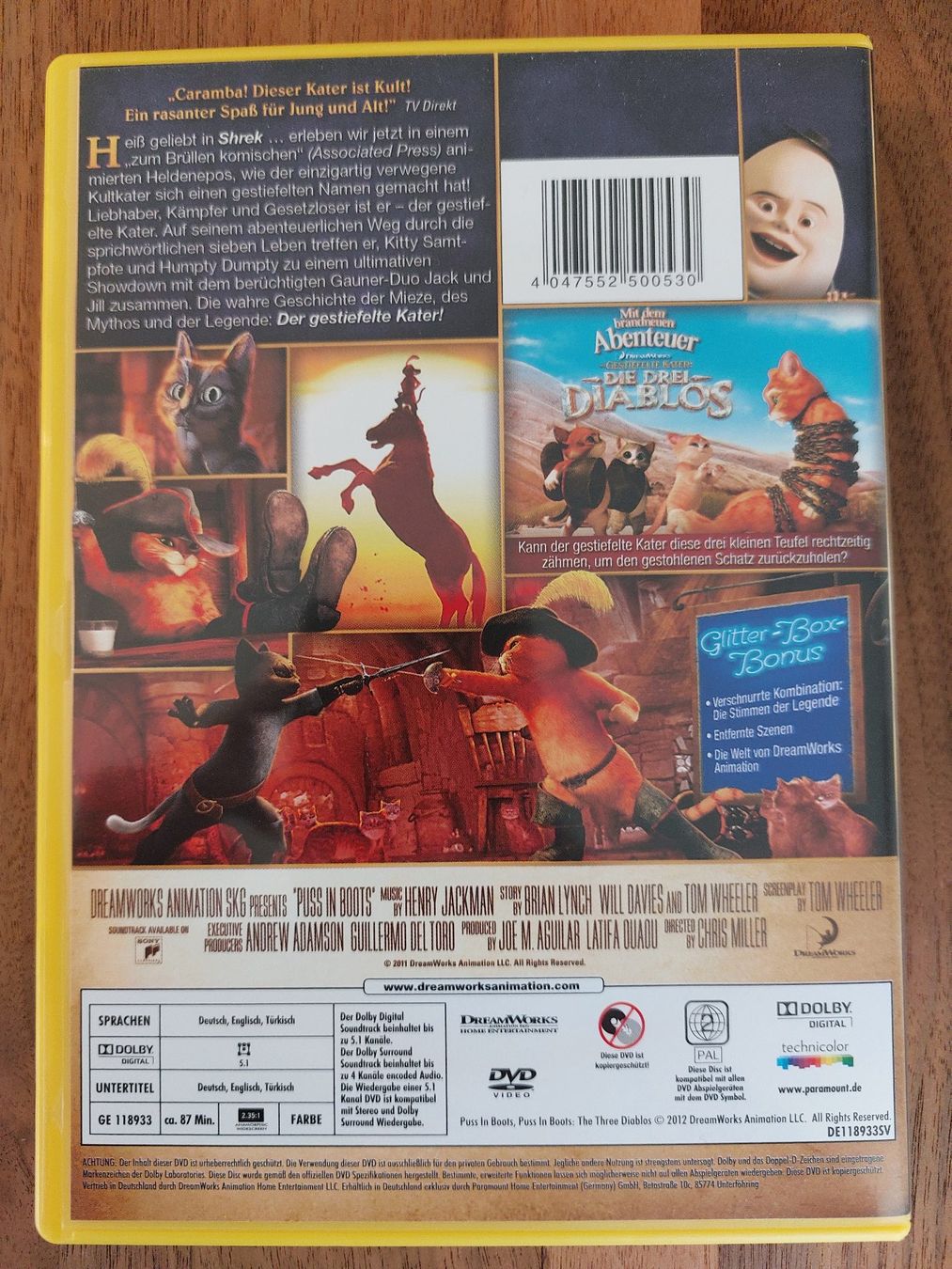 Tutti i DVDs: DVD - Der gestiefelte Kater – Usato da Rheinfelden venduto da FilmAuktion 1