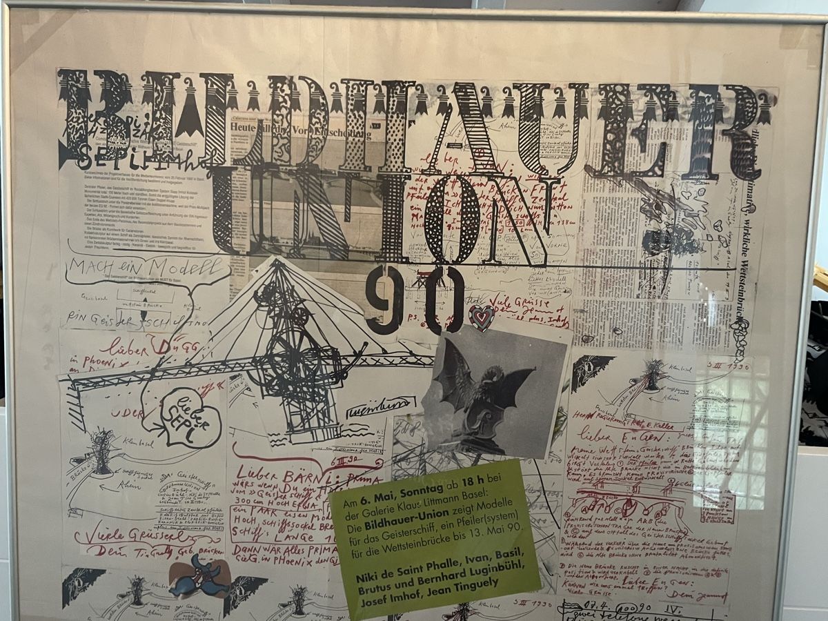 Poster & Bilder: Affiche Bildhauer Union 1990 Jean Tinguely – Gebraucht aus Vallamand von Bricbracbroc82 3