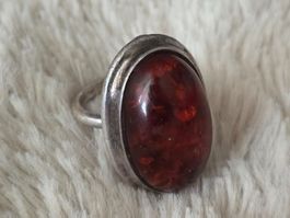 Vintage Silberring Bernstein