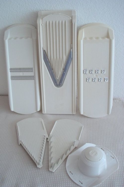 Börner Vital Groenteschaaf (starterset) • 10 snijsoorten • groentesnijder met roestvrij stalen V-lemmet • V-schaaf met dressing-functie • V-schaaf voor schijven, strepen, blokjes in vele diktes