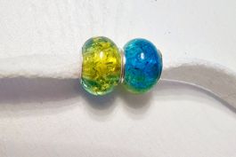 Neu! 2x Lochperlen Charm zum Basteln
