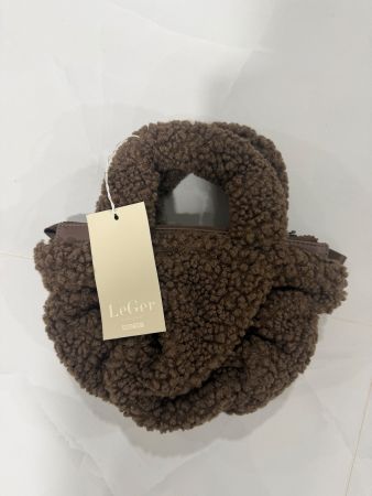 Teddy Plüsch Handtasche braun von LeGer - wie neu, Winter...