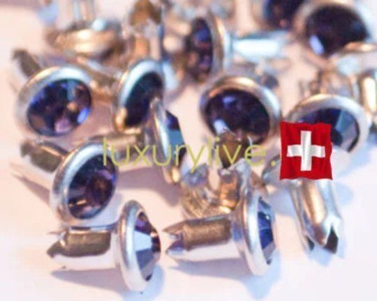 Catenine: Strass Niete, 6mm, Tanzanite in gold oder silber – Nuovo e nell'imballaggio originale da Dagmersellen venduto da mar_h5rk 1