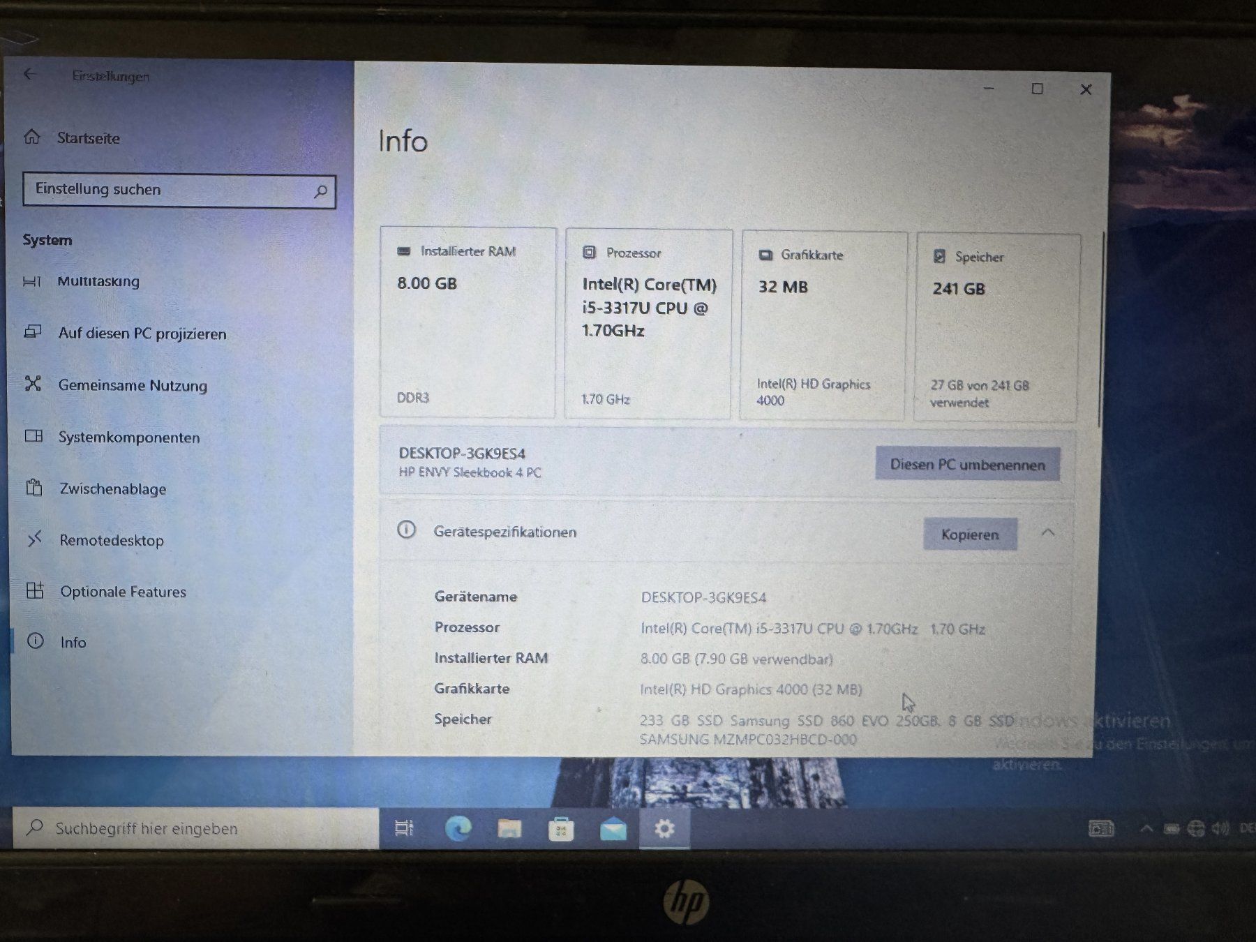 Hewlett Packard Notebooks: HP Envy Ultrabook 4-1150ez – Gebraucht aus Bremgarten AG von joker_eat_world 5