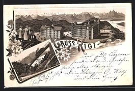 Vorläufer-Lithographie Rigi, 1895, Blic