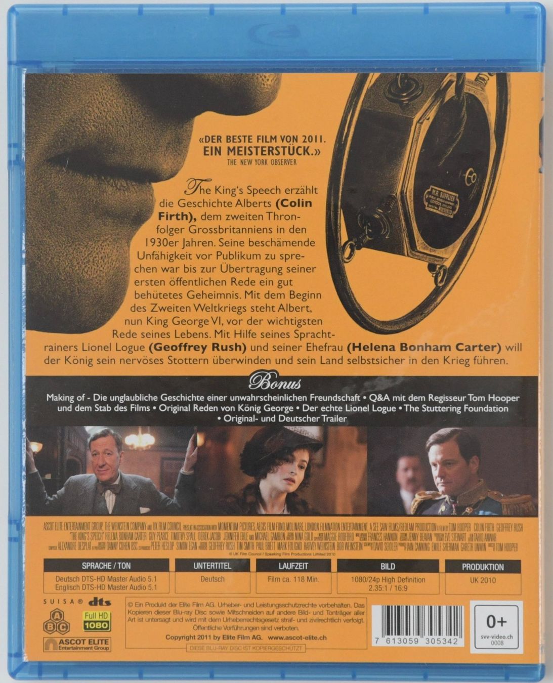 Tous les DVDs: King's Speech – D'occasion à Remetschwil par ufischer19 1