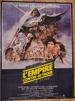 Grande affiche de cinéma Stars Wars, l'empire contre-attaque