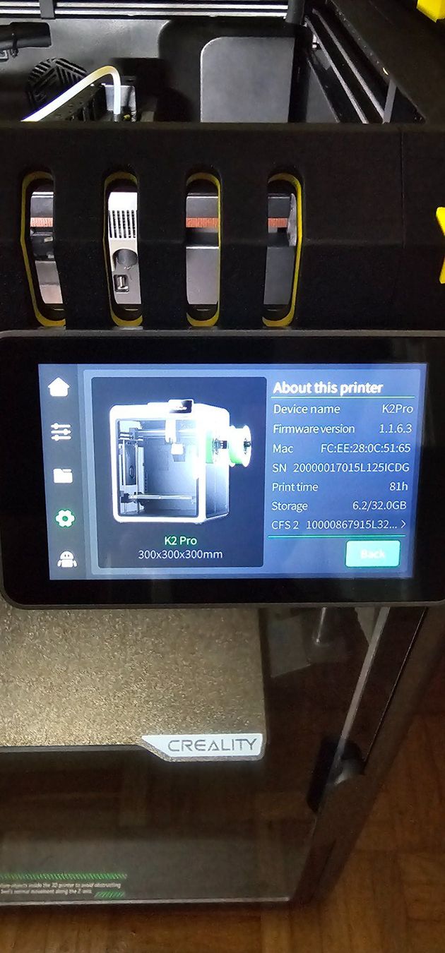 Creality Stampanti 3D: K2 PRO COMBO + RISER LA [0.1] + VERSCHIEDENE FILAMENTE – Usato da St. Gallen venduto da Cat_s 4