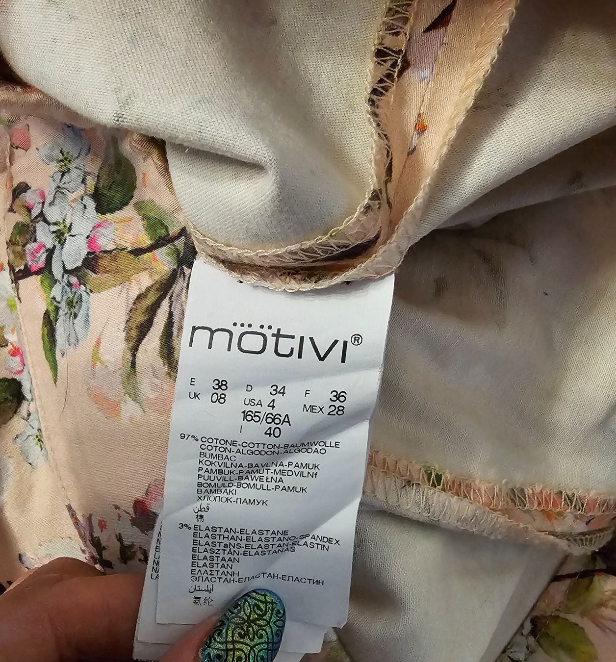 Hosen: Hose Motivi, Kirschblüte Gr. 34 – Gebraucht aus Füllinsdorf von Sunnebliemli7 4