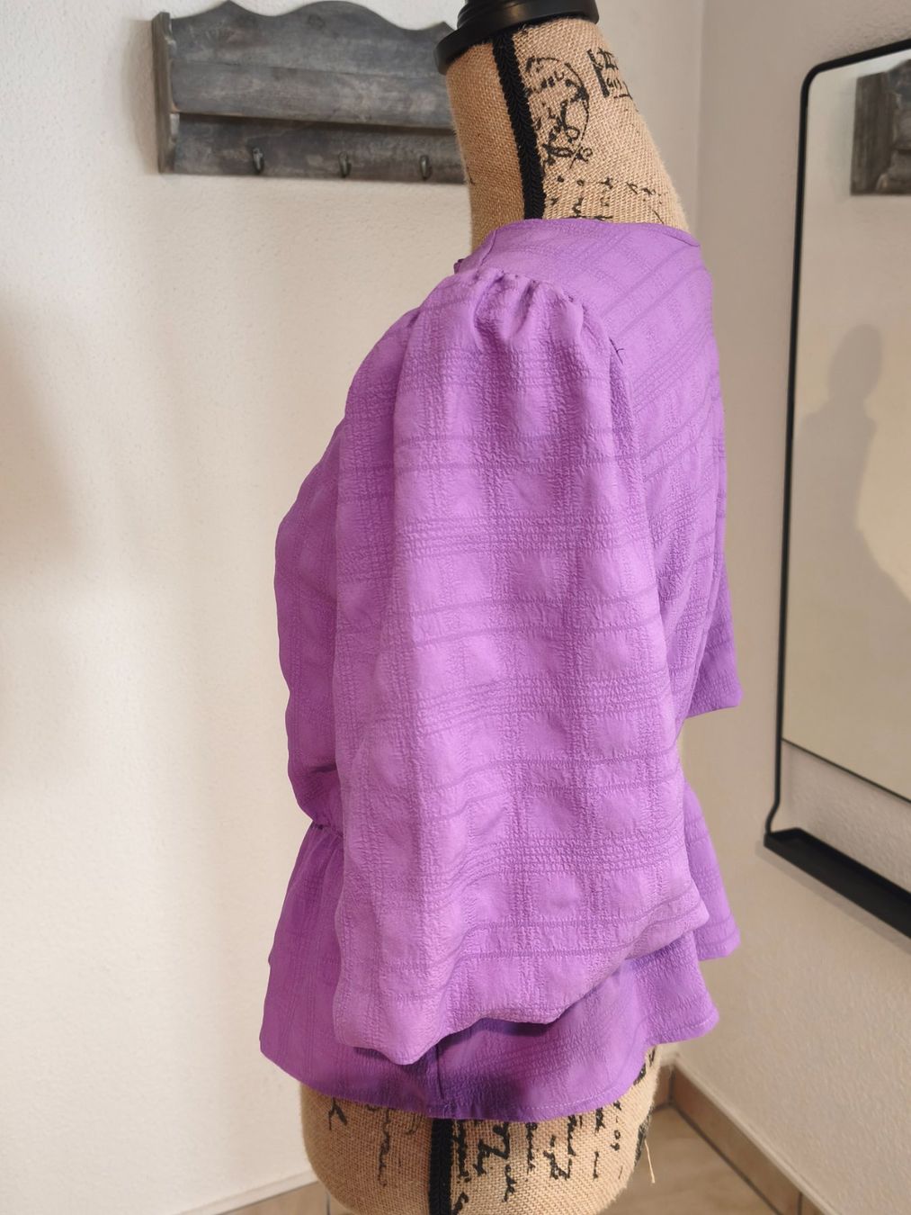 Only Camicette: Bluse lila Grösse S mit Gummizug Taillie – Nuovo (secondo la descrizione) da Emmetten venduto da SecondhandSiska 1