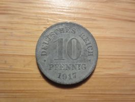 Antike Münze Deusches Reich 1917