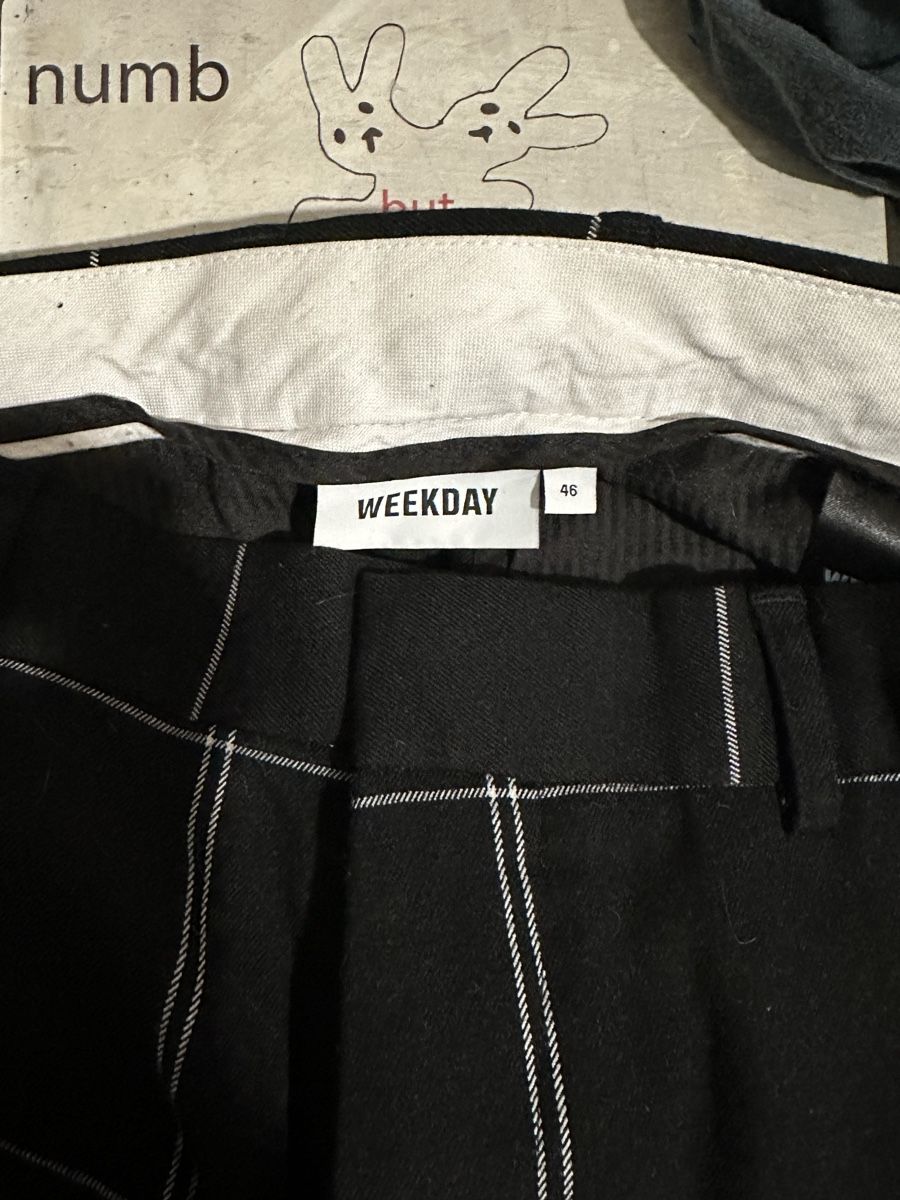 Weekday Pantaloni: Weekday Checked Trousers Size 46 Black White Grid Pants Men – Nuovo (secondo la descrizione) da Genève venduto da ravehotline 2