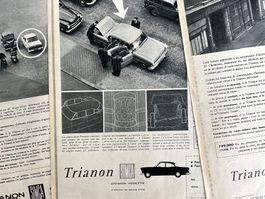 Simca Trianon Cars - 3 alte Werbungen / Publicités 1956