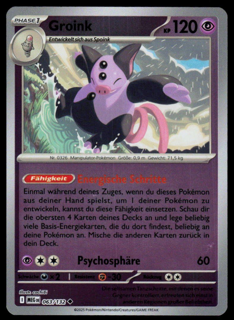 Pokémon Carte collezionabili: Pokemon Groink 063/132 – Usato da Herisau venduto da Pokemon2025