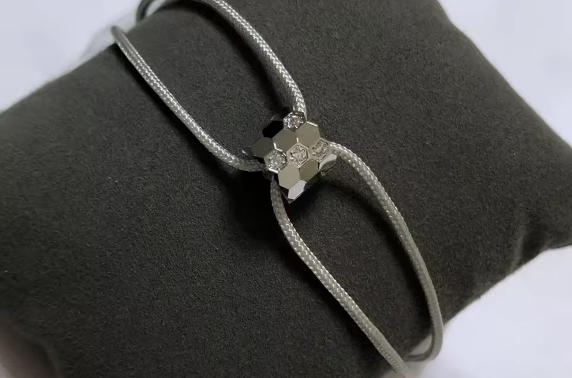 Bracciali & Braccialetti: Armband Wabenmuster mit Zirkonia – Nuovo (secondo la descrizione) da Muttenz venduto da stoeberi01