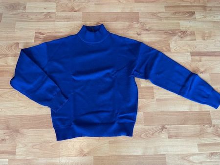 Rollkragen Pullover, Farbe blau, Grösse S