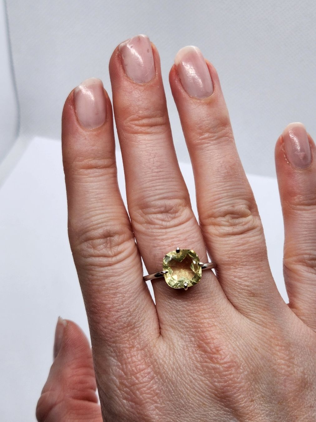 Anelli: Peridot Silberring 925 grün, Grösse 53 – Usato da St. Gallen venduto da GIULESGG 1