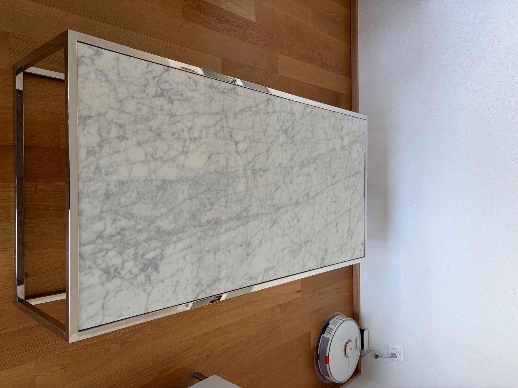 Tavoli: Table basse marbre plateau métal chromé comme neuf – Usato da Nyon venduto da tet_gj7w 1