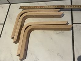 Wandkonsolen Tablarträger aus Holz 4.Stk