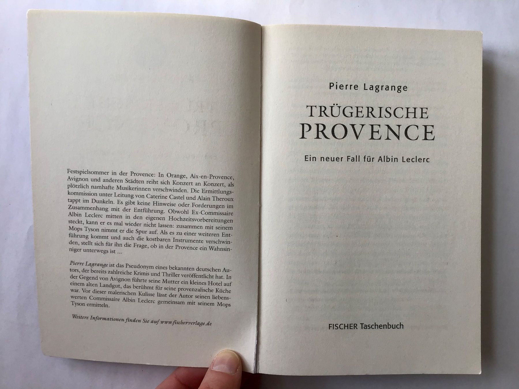 Libri: Trügerische  Provence - Der siebte Fall für Albin Leclerc – Usato da Bubendorf venduto da Alpenheidi 2