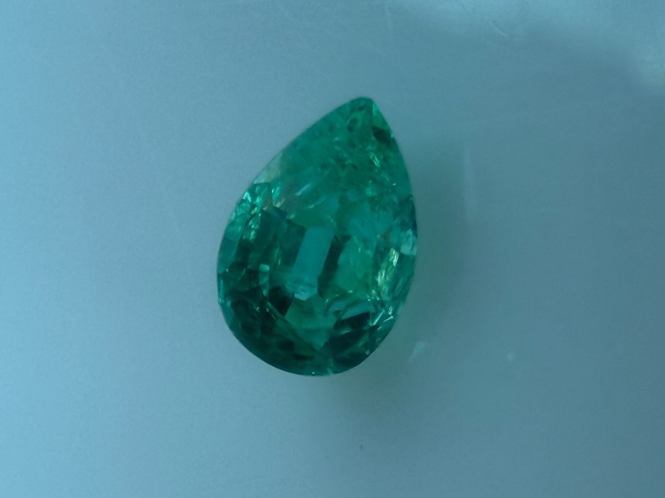 Edelsteine: SMARAGD Tropfen   0.41cts  Ural / Sibirien – Neu (gemäss Beschreibung) aus Seftigen von tigers12 5