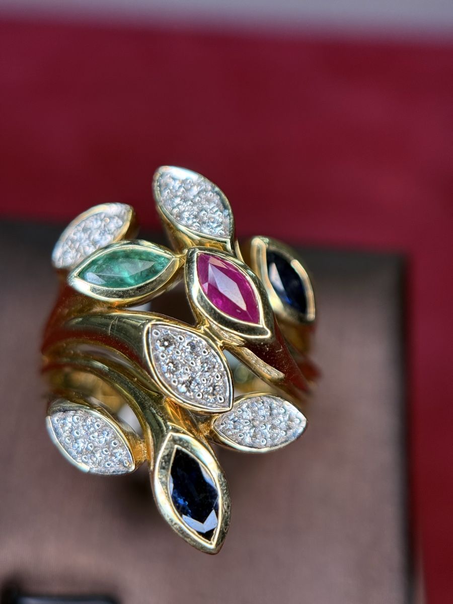 Bagues: Edelstein Ring mit Diamanten – Neuf (Voir description) à Wallisellen par Juwelier_Aurum 2