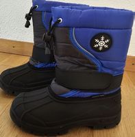 Winterstiefel Kinder blau schwarz neuwertiger Zustand