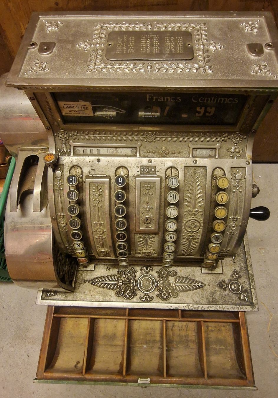 National Kassen: Caisse enregistreuse antique "National" – Gebraucht aus Collonges von 2D_Collector 1