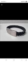 Cooles Police Herren Armband in Schwarz geflochten, Top!