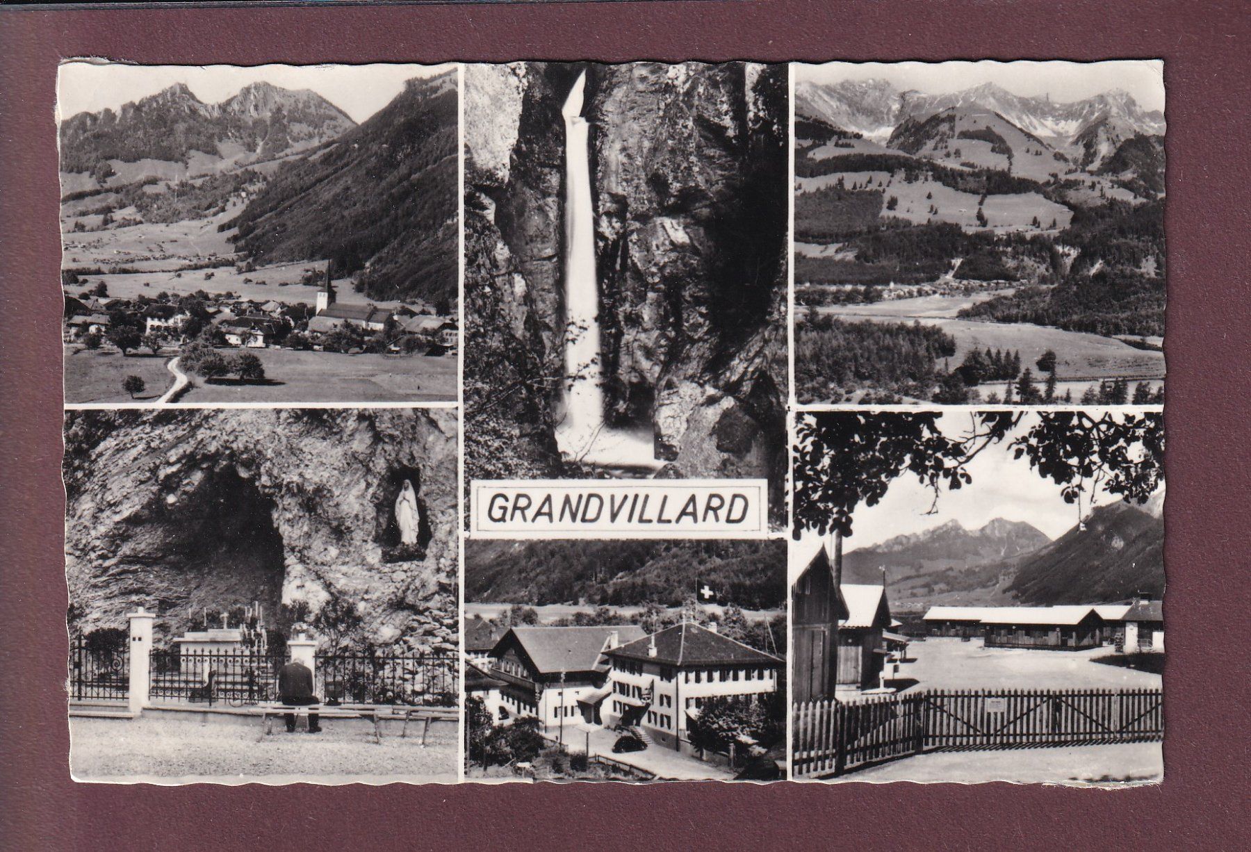 Cartoline postali: GRANDVILLARD - 6 images // voir dos // – Usato da Pully venduto da nicecards
