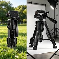 Neues Profi Kamera-Stativ (schwarz) 4-fach Höhenverstellbar